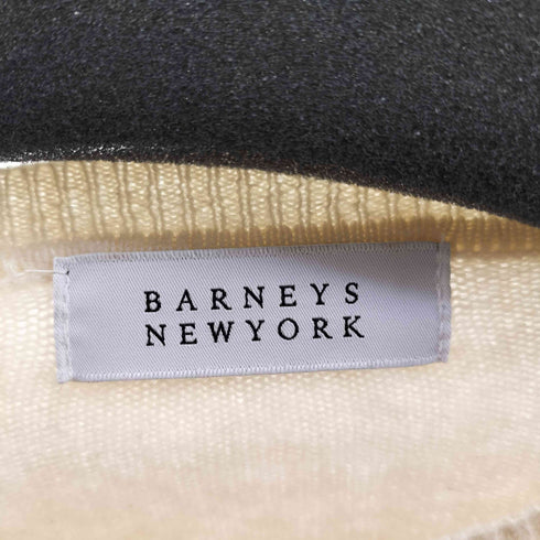 バーニーズニューヨーク BARNEYS NEWYORK カシミヤ100 クルーネックセーター ニット レディース JPN:38