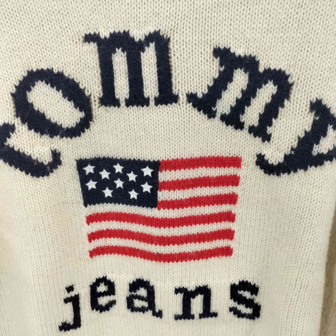トミージーンズ tommy jeans アメリカンフラッグセーター レディース import:S