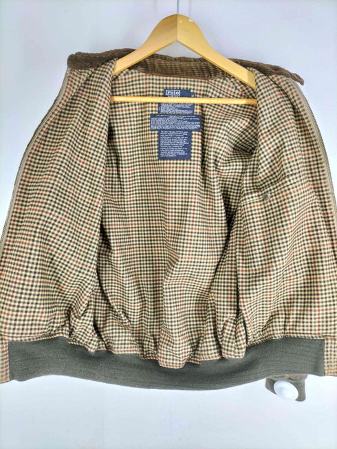 ポロバイラルフローレン Polo by RALPH LAUREN 80-90s USA製 ロケットタロンオイルドジップアップ オイルド ジャケット メンズ import:S
