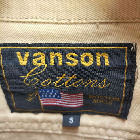 バンソン VANSON 刺繍入りワークシャツ メンズ JPN:S