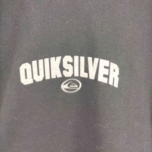 クイックシルバー Quiksilver ロゴプリント 袖ラインパーカー メンズ JPN:M