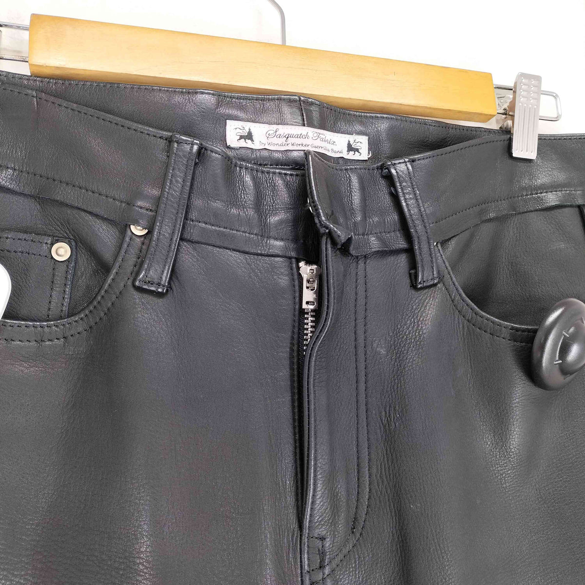 Sasquatchfabrix. 　16aw レザーパンツ サスクワァッチファブリックス SASQUATCHfabrix. サイドラインレザー