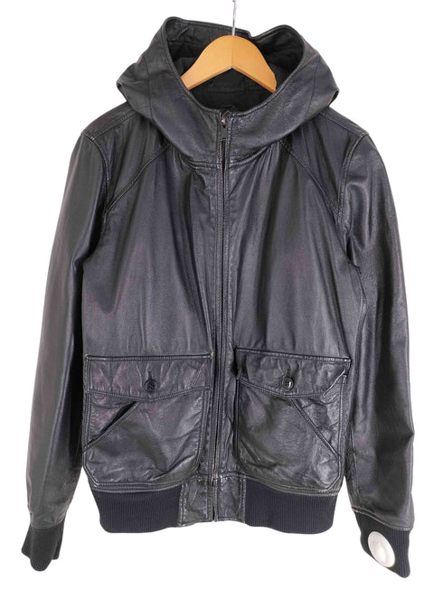 ヒステリックグラマー HYSTERIC GLAMOUR Y2K ジップアップ ピックレザー フーデットブルゾン メンズ import:L
