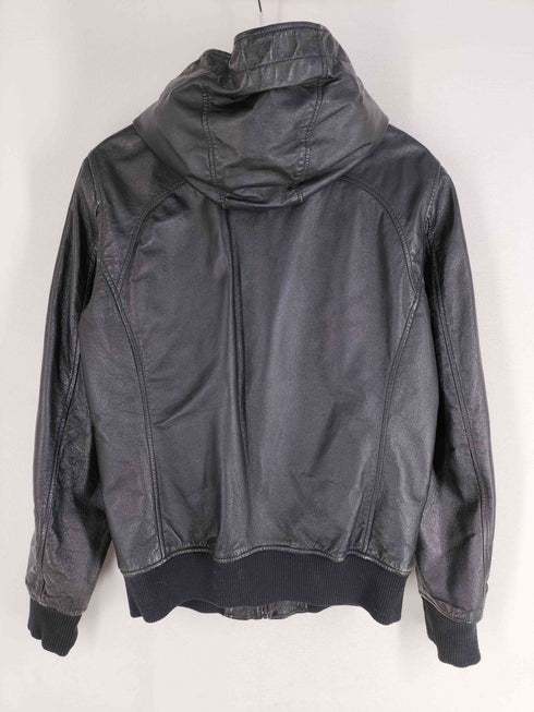 ヒステリックグラマー HYSTERIC GLAMOUR Y2K ジップアップ ピックレザー フーデットブルゾン メンズ import:L