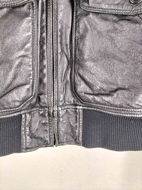 ヒステリックグラマー HYSTERIC GLAMOUR Y2K ジップアップ ピックレザー フーデットブルゾン メンズ import:L