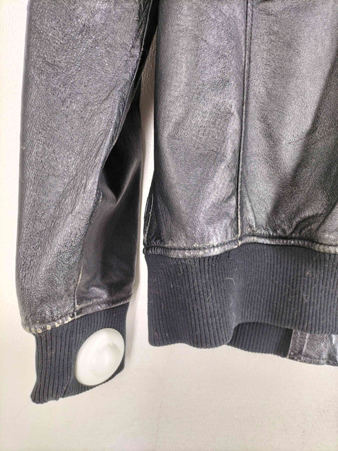 ヒステリックグラマー HYSTERIC GLAMOUR Y2K ジップアップ ピックレザー フーデットブルゾン メンズ import:L