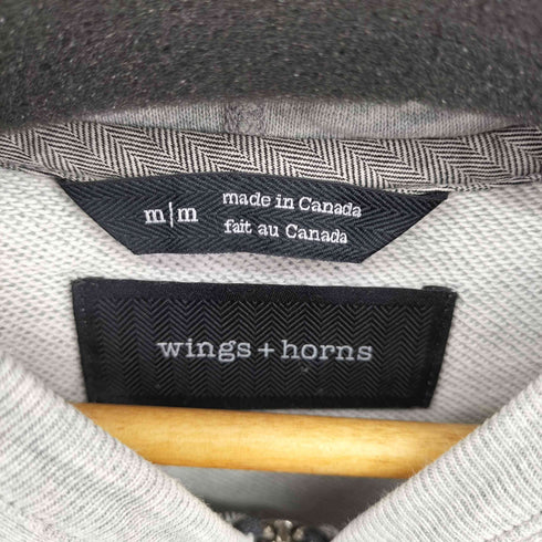 wings+horns カナダ製 ダブルジップ パーカー メンズ JPN:M