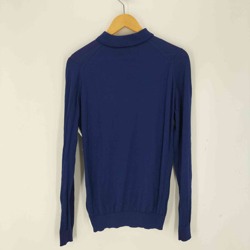 ジョンスメドレー JOHN SMEDLEY 長袖コットンニットポロシャツ メンズ import:M