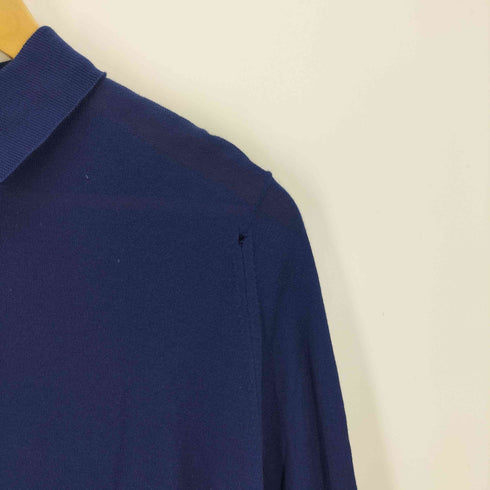 ジョンスメドレー JOHN SMEDLEY 長袖コットンニットポロシャツ メンズ import:M