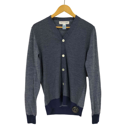 コムデギャルソンシャツ COMME des GARCONS SHIRT イタリア製 バイカラーリブカーディガン メンズ JPN:S