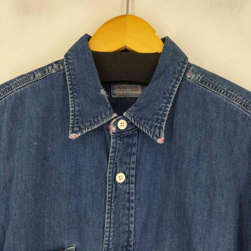 ブルーブルー BLUE BLUE 90S インディゴ デニムシャツ メンズ