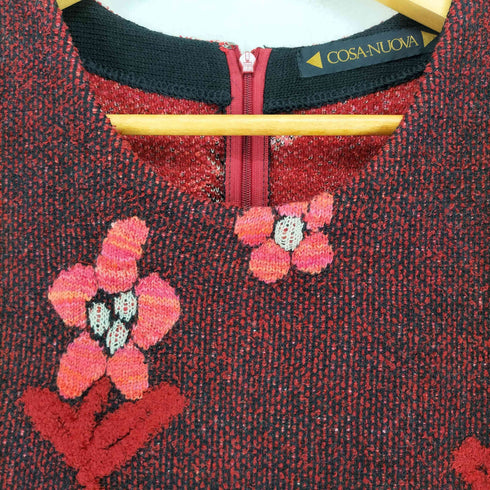 COSA-NUOVA 花刺繍ワンピース CASUAL レディース