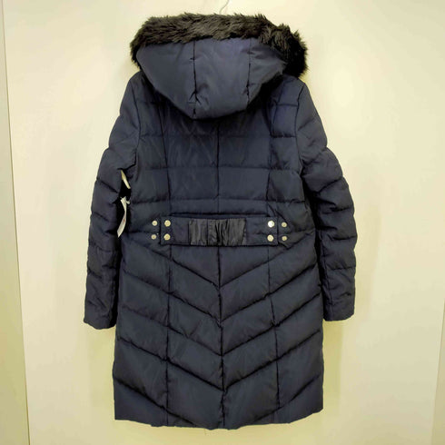 ローレンラルフローレン LAUREN RALPH LAUREN ロゴパッチ フェイクファーフーデットダウンコート レディース JPN:M