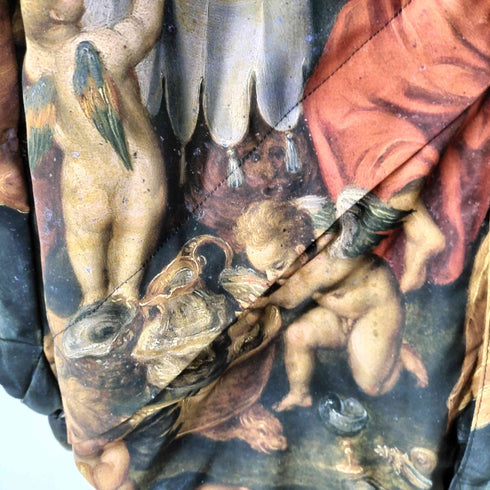 エルエフワイティー LFYT PRADO MUSEUM BANQUETE DE AQUELOO PUFFER JACKET パフジャケット 絵画 ダウンジャケット メンズ JPN:XL