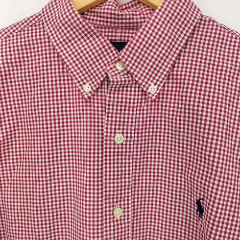 ラルフローレン RALPH LAUREN ポニー刺繍 ギンガムチェック B.D L/S シャツ メンズ import:L