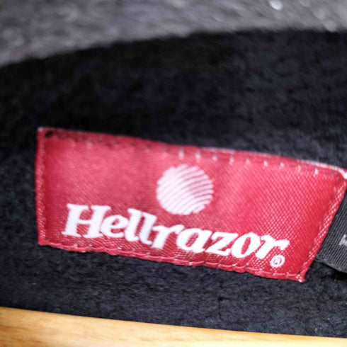 ヘルレイザー HELLRAZOR ロゴプリントプルオーバーパーカー ステッチ メンズ