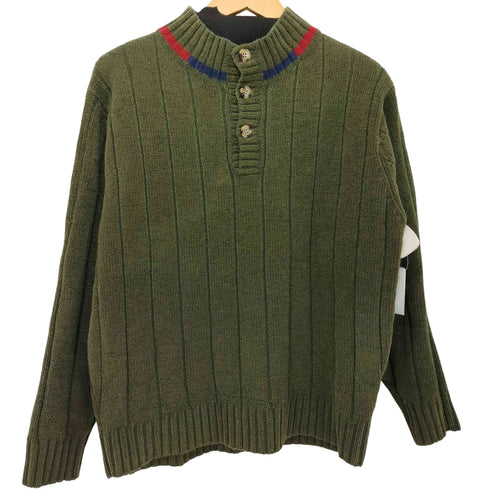 チャップスラルフローレン CHAPS RALPH LAUREN ハーフボタンモックネックニット メンズ M