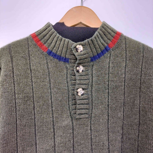 チャップスラルフローレン CHAPS RALPH LAUREN ハーフボタンモックネックニット メンズ M