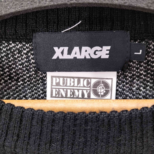 エクストララージ XLARGE PUBLIC ENEMY CREWNECK KNIT メンズ JPN:L