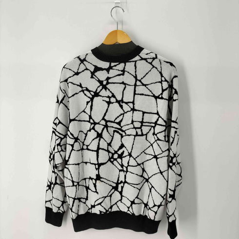 サプライヤー SUPPLIER CRACK KNIT スパイダー柄 クルーネックニット メンズ JPN:L
