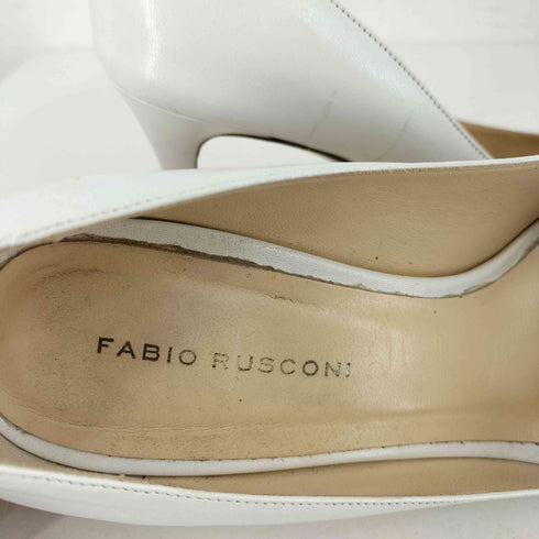 ファビオルスコーニ FABIO RUSCONI MADE IN ITALY バイカラー ポインテッドトゥパンプス VERO CUOIO レディース EUR:36