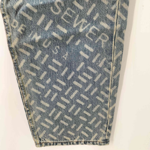 エルエフワイティー LFYT LASER PROCESSED 5 POCKET WASHED DENIM PANTS BAGGIE FIT 5ポケットバギーデニム メンズ 32