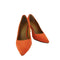 トリーバーチ TORY BURCH スウェードヒールパンプス LEATHER SOLE レディース 6M