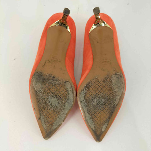 トリーバーチ TORY BURCH スウェードヒールパンプス LEATHER SOLE レディース 6M