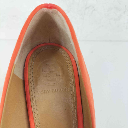 トリーバーチ TORY BURCH スウェードヒールパンプス LEATHER SOLE レディース 6M