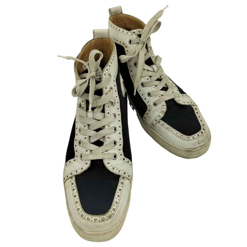 クリスチャンルブタン CHRISTIAN LOUBOUTIN パンチングデザインハイカットスニーカー メンズ 44