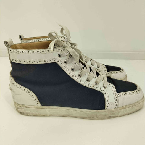クリスチャンルブタン CHRISTIAN LOUBOUTIN パンチングデザインハイカットスニーカー メンズ 44