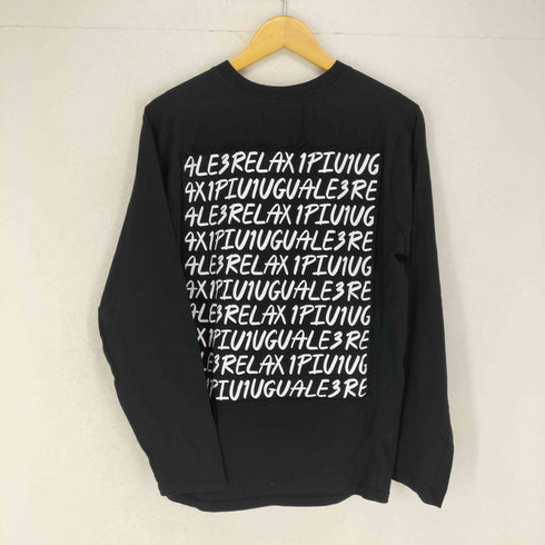 ウノピゥウノウグァーレトレリラックス 1PIU1UGUALE3 RELAX 総柄バックプリントL/Sシャツ メンズ import:XL