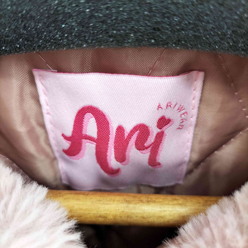 ariwear クロップド ファージャケット レディース