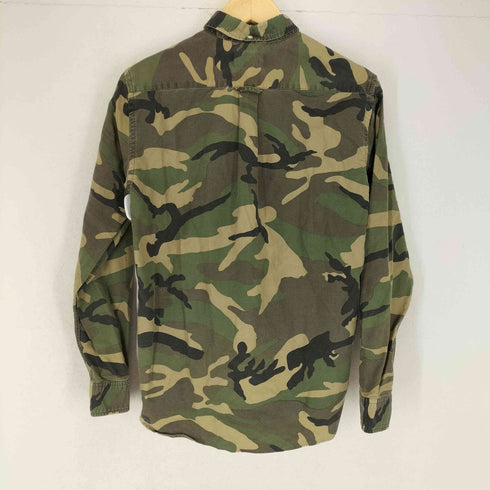 ビームス BEAMS オックスフォード ボタンダウンカモ柄シャツ メンズ JPN:S