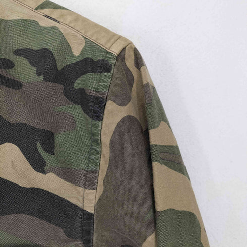 ビームス BEAMS オックスフォード ボタンダウンカモ柄シャツ メンズ JPN:S
