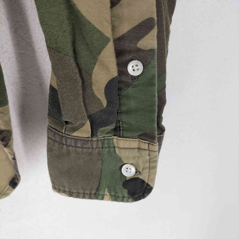 ビームス BEAMS オックスフォード ボタンダウンカモ柄シャツ メンズ JPN:S