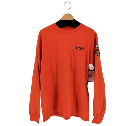 アヴィレックス AVIREX NAVAL PATCH LONG SLEEVE T-SHIRT メンズ JPN:L