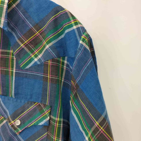 PLAINS 70S~80S ウエスタン チェック S/S シャツ メンズ JPN:L