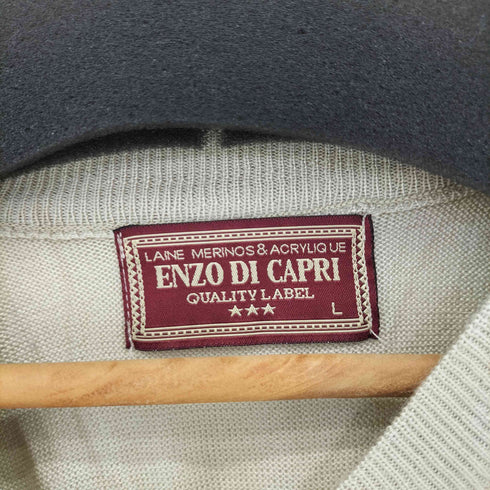 ENZO DI CAPRI メリノウール Vネック ニット メンズ JPN:L