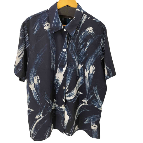 FANCY LADY 総柄デザインS/S シャツ レディース 2X