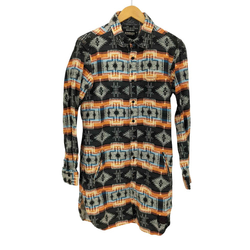 ZEPHYREN ネイティブ柄 ロング L/S シャツ メンズ import:M