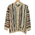 Purely Australian 90s オーストラリア製 PURE NEW WOOL 総柄 ウール3Dニットカーディガン レディース import:S