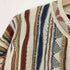 Purely Australian 90s オーストラリア製 PURE NEW WOOL 総柄 ウール3Dニットカーディガン レディース import:S