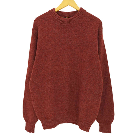 エルエルビーン L.L.Bean 80-90s USA製 ミックスウール メランジ クルーネックニット レディース import:L