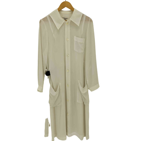 ローブドシャンブルコムデギャルソン robe de chambre COMME des GARCONS シア― ロングシャツコート レディース