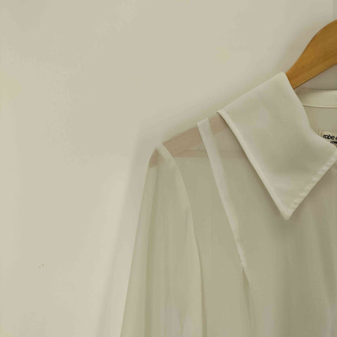 ローブドシャンブルコムデギャルソン robe de chambre COMME des GARCONS シア― ロングシャツコート レディース