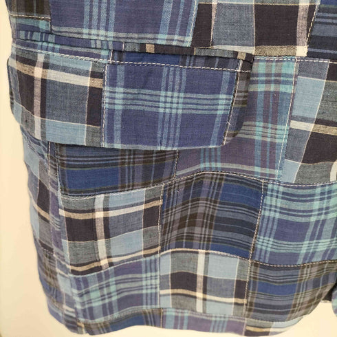 ブルックスブラザーズ BROOKS BROTHERS 90S USA製 三角タグ パッチワーク チェック 2B テーラードジャケット メンズ