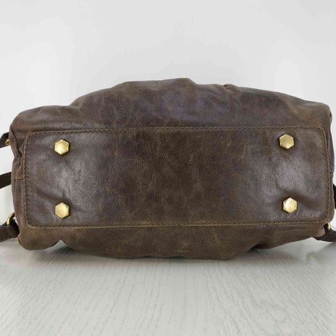 マークバイマークジェイコブス Marc by Marc Jacobs ロゴプレート レザー 2WAY ショルダー ハンドバッグ レディース