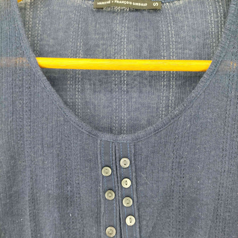 マリテフランソワジルボー MARITHE FRANCOIS GIRBAUD ボタン裏デザイン S/S シアーブラウス レディース JPN:S