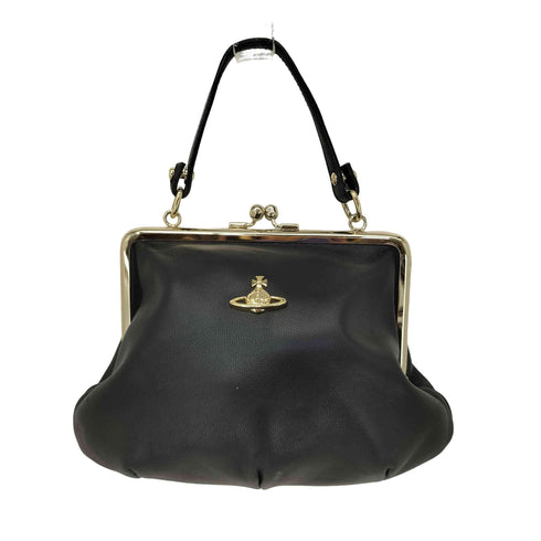 ヴィヴィアンウエストウッド Vivienne Westwood シボ革 がま口 ハンドバッグ レディース